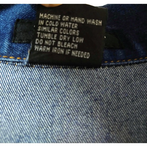 Starwear WM 1X 1 Piece Denim Bodysuit Overall Button Closure Belt Loops - Picture 3 of 6